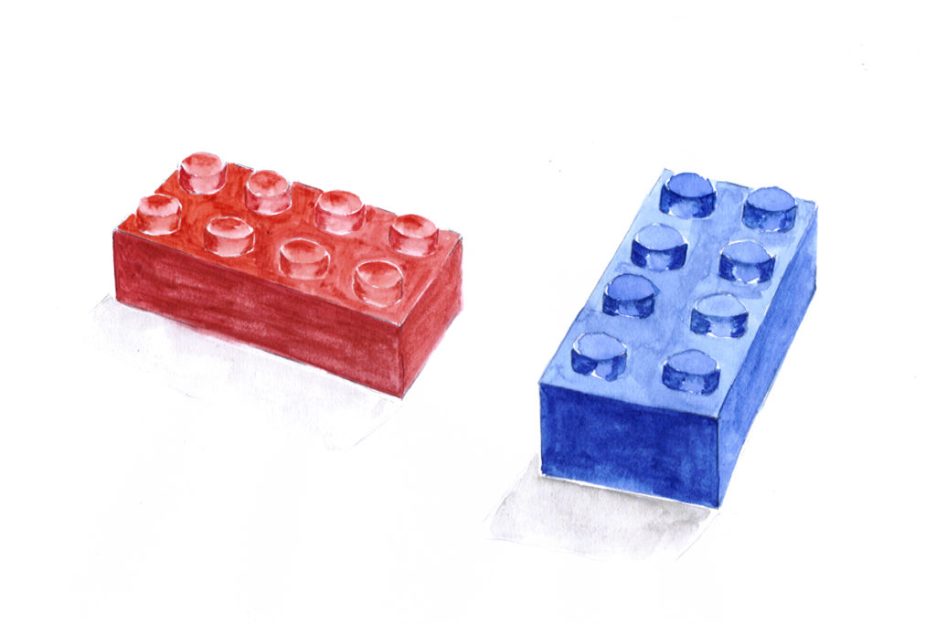 Dette billede har en tom ALT-egenskab (billedbeskrivelse). Filnavnet er Rød-og-blå-legoklods-1024x682.jpg